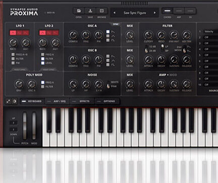 全新模拟合成器音源 Synapse Audio Proxima v1.0.1