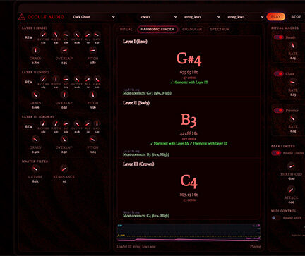 粒子合成应用 TekEngine Audio Tools Occult Audio Engine v1.0 x64 Win