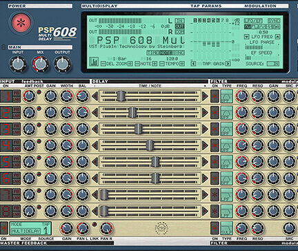 延迟插件 PSPaudioware PSP 608 MultiDelay v1.8.6 Win