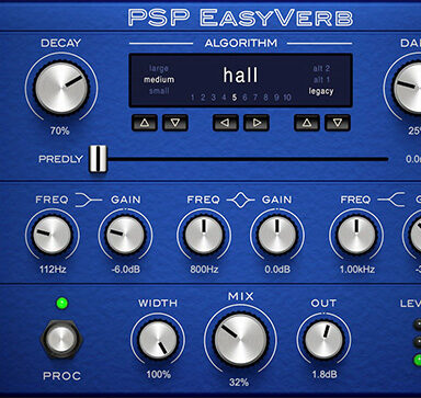 算法混响 PSPaudioware PSP EasyVerb v2.0.1