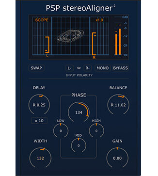 立体声像处理器插件 PSPaudioware PSP stereoAligner2 v2.0.0 R2R Win