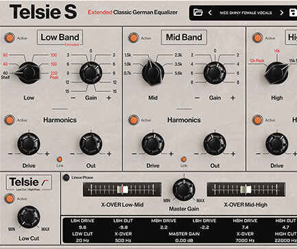 三频段均衡器 SonicWorld Telsie S v1.0.0 Win