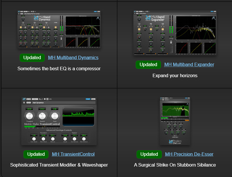 格莱美奖工程师专用套装 Metric Halo MH Production Bundle v4.0.89 R2R Win