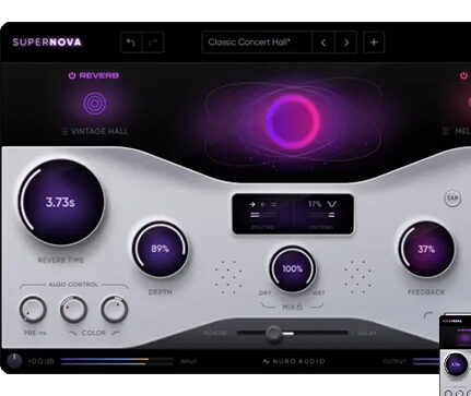 新一代算法混响与延时插件 Nuro Audio Supernova v1.0.1 Mac