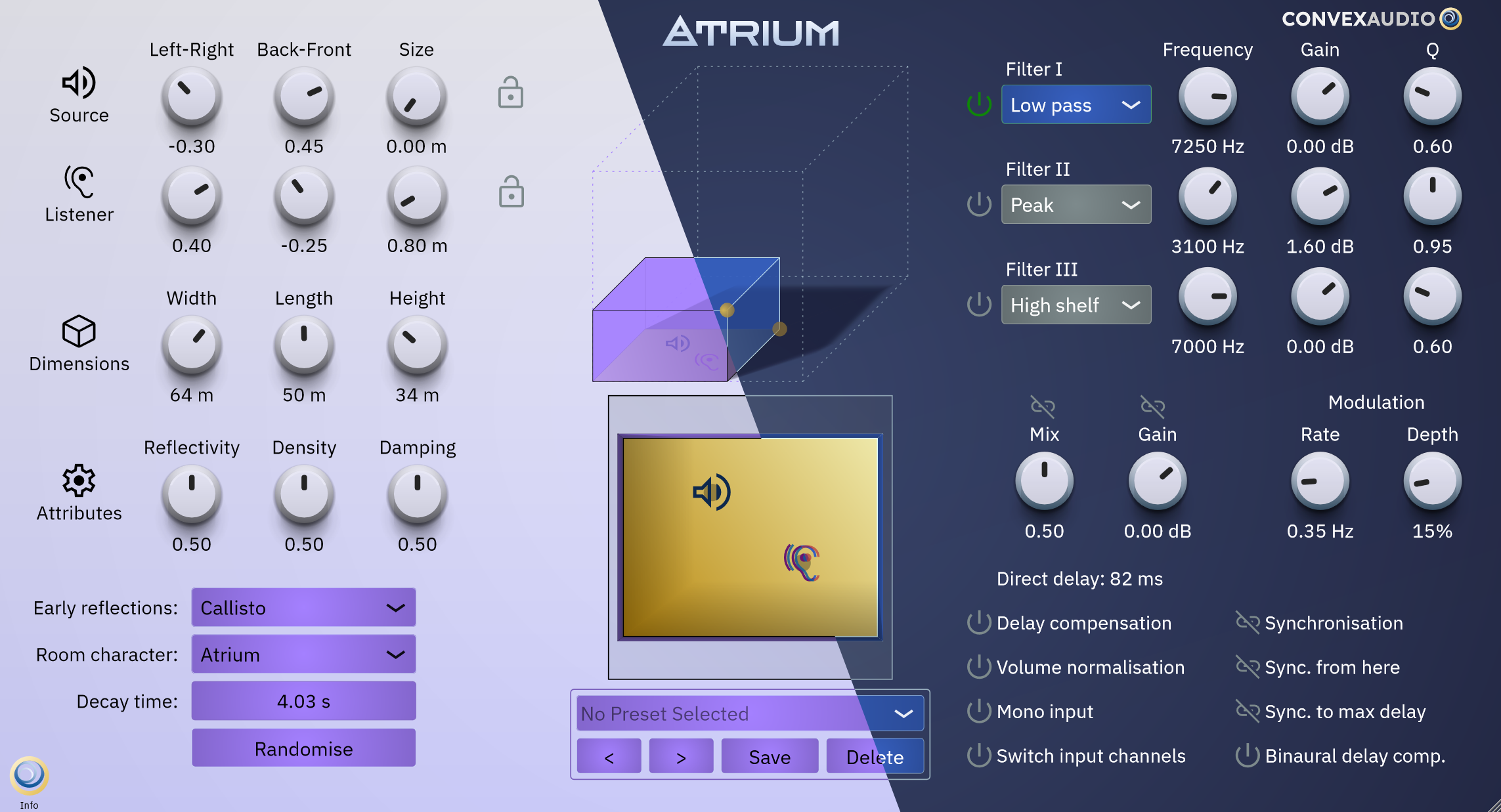 混响插件 Convex Audio Atrium v1.2.0 Win