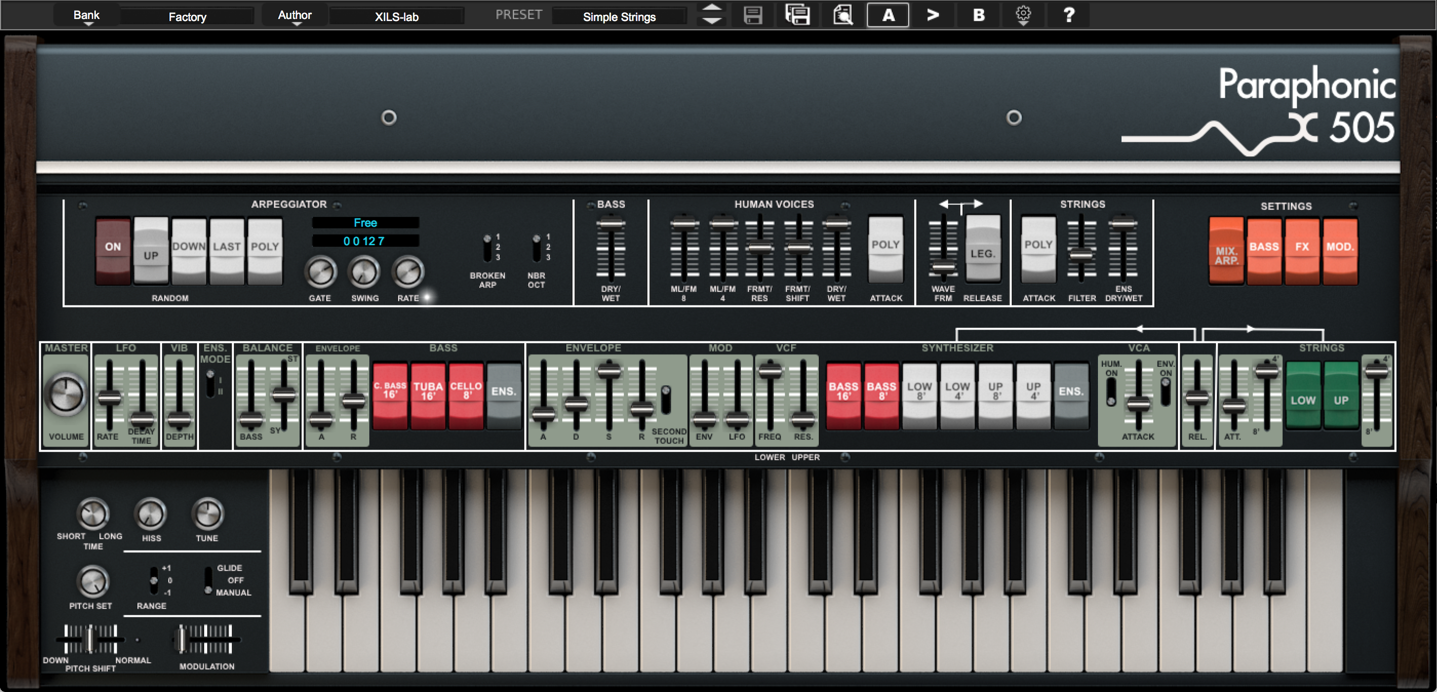 管弦乐团弦乐合成器 XILS-lab XILS 505 v1.1.1 Win