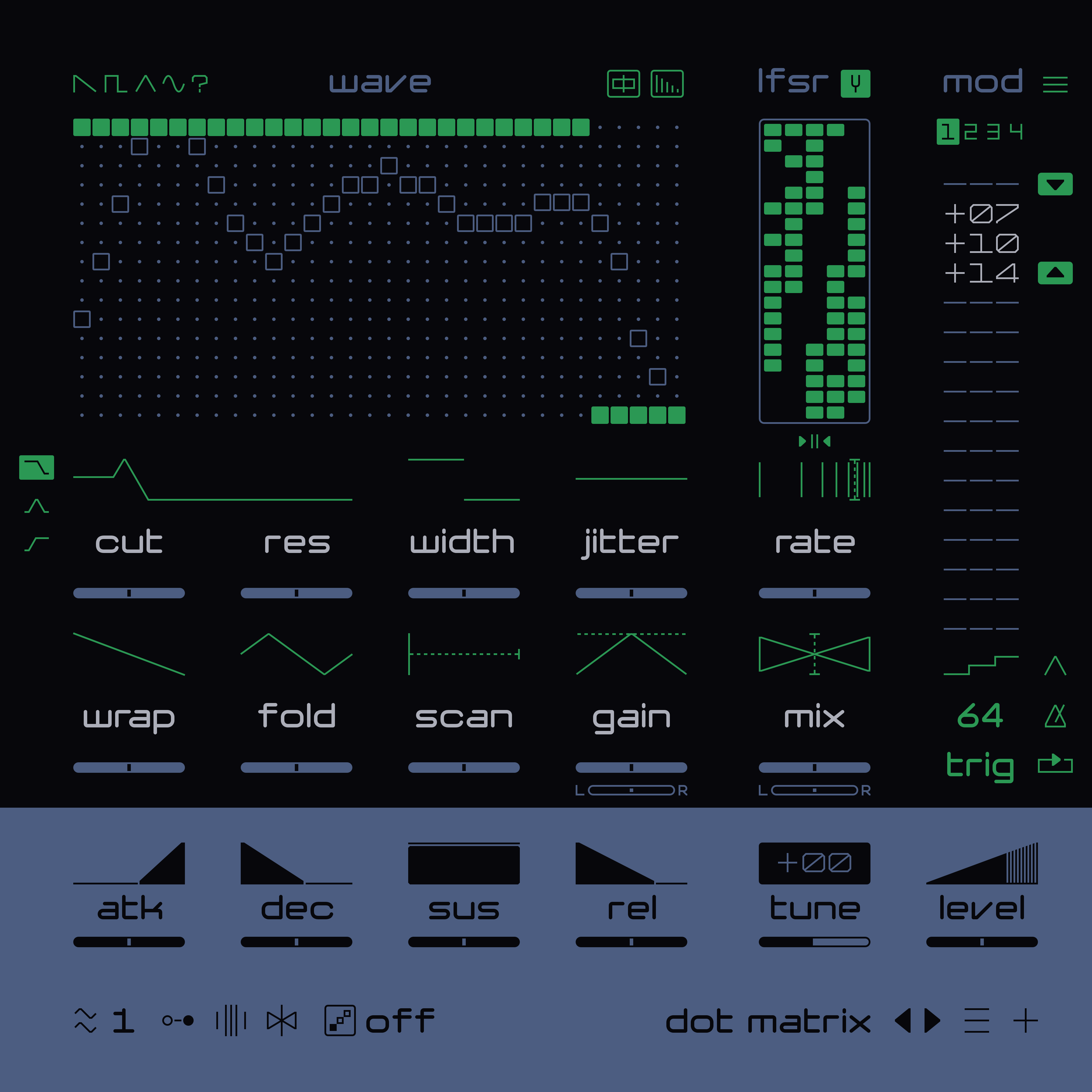 低比特4位波表合成器 Fors Junior v1.0.0