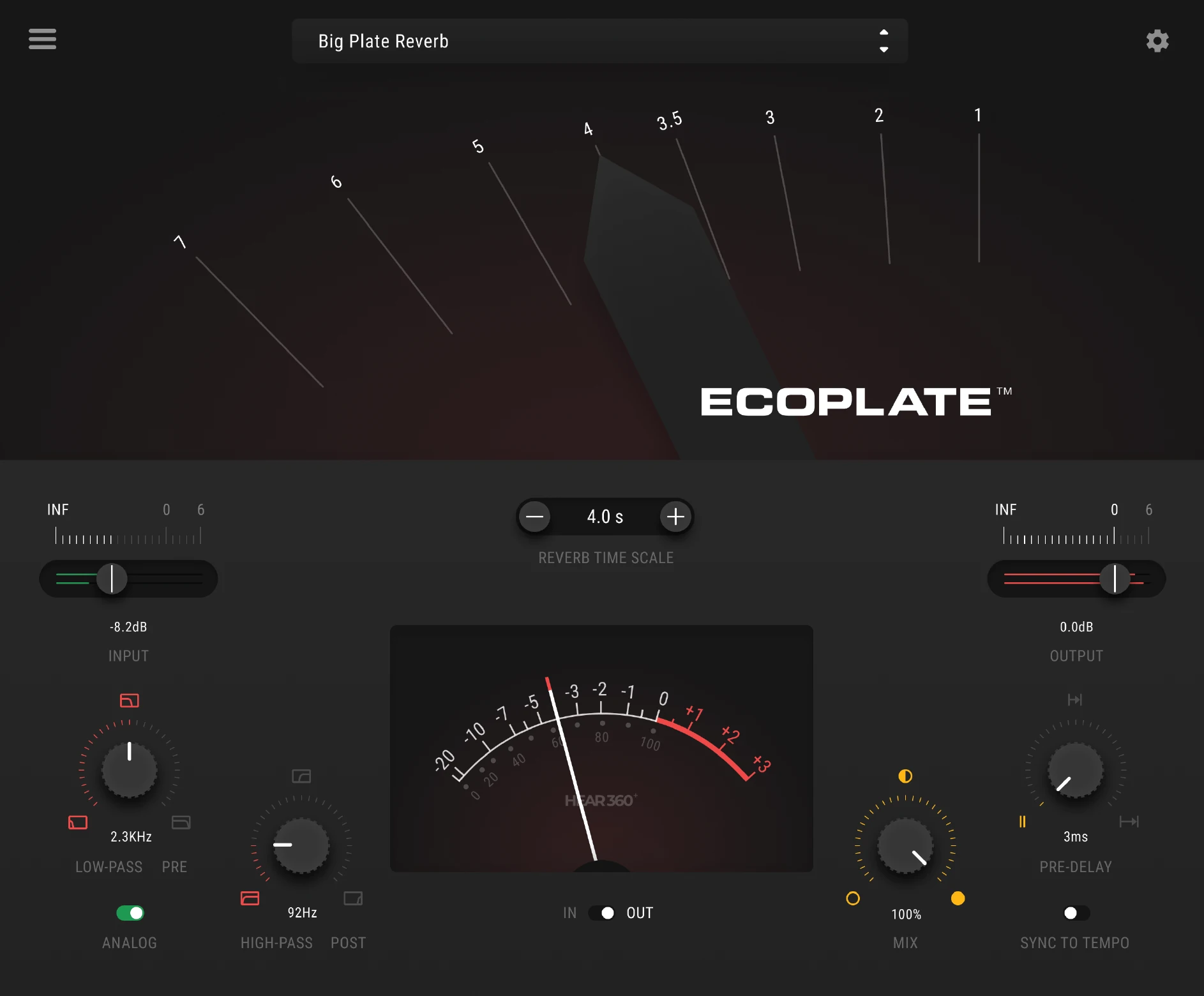 板式混响插件 HEAR360 Ecoplate v1.0.2 Mac