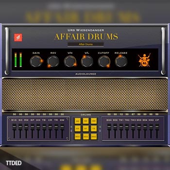 鼓组效果器 Audiolounge Urs Wiesendanger Rhodes Affair Drums