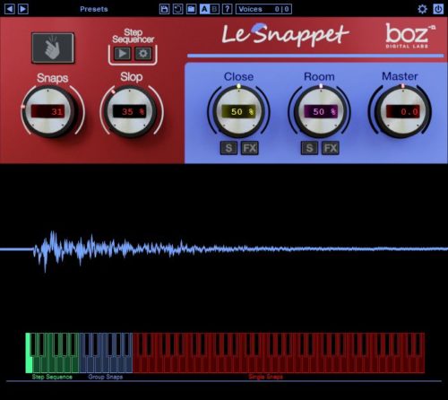打响指声音现代音乐电鼓 Boz Digital Labs Le Snappet v1.0.3 R2R
