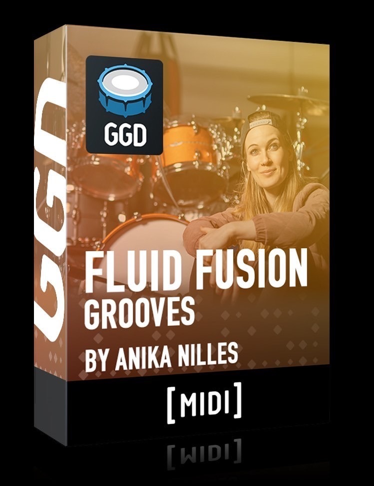 节奏型MIDI素材包 GetGood Drums GGD Fluid Fusion by Anika Nilles Midi Pack