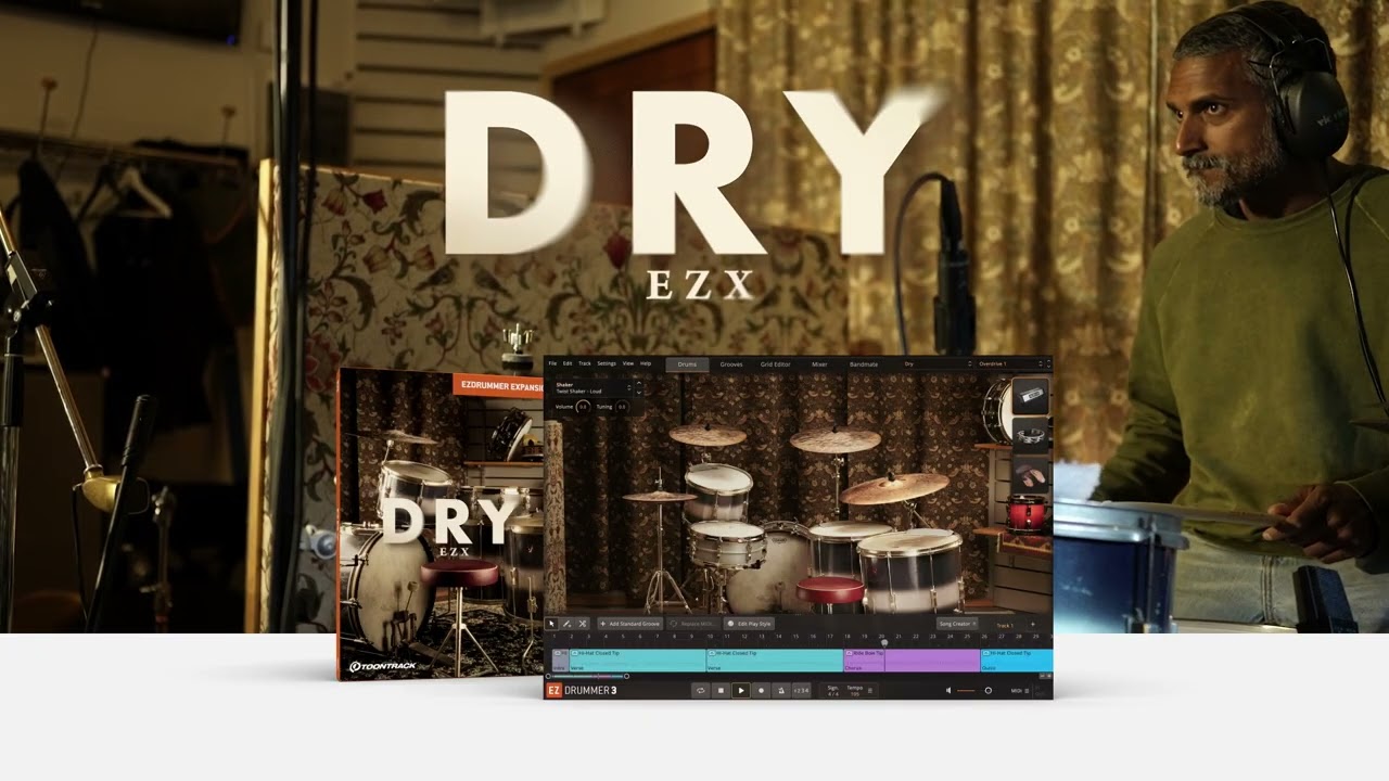 Toontrack 鼓音源扩展 Toontrack Dry EZX v1.0.0 (SOUNDBANK)