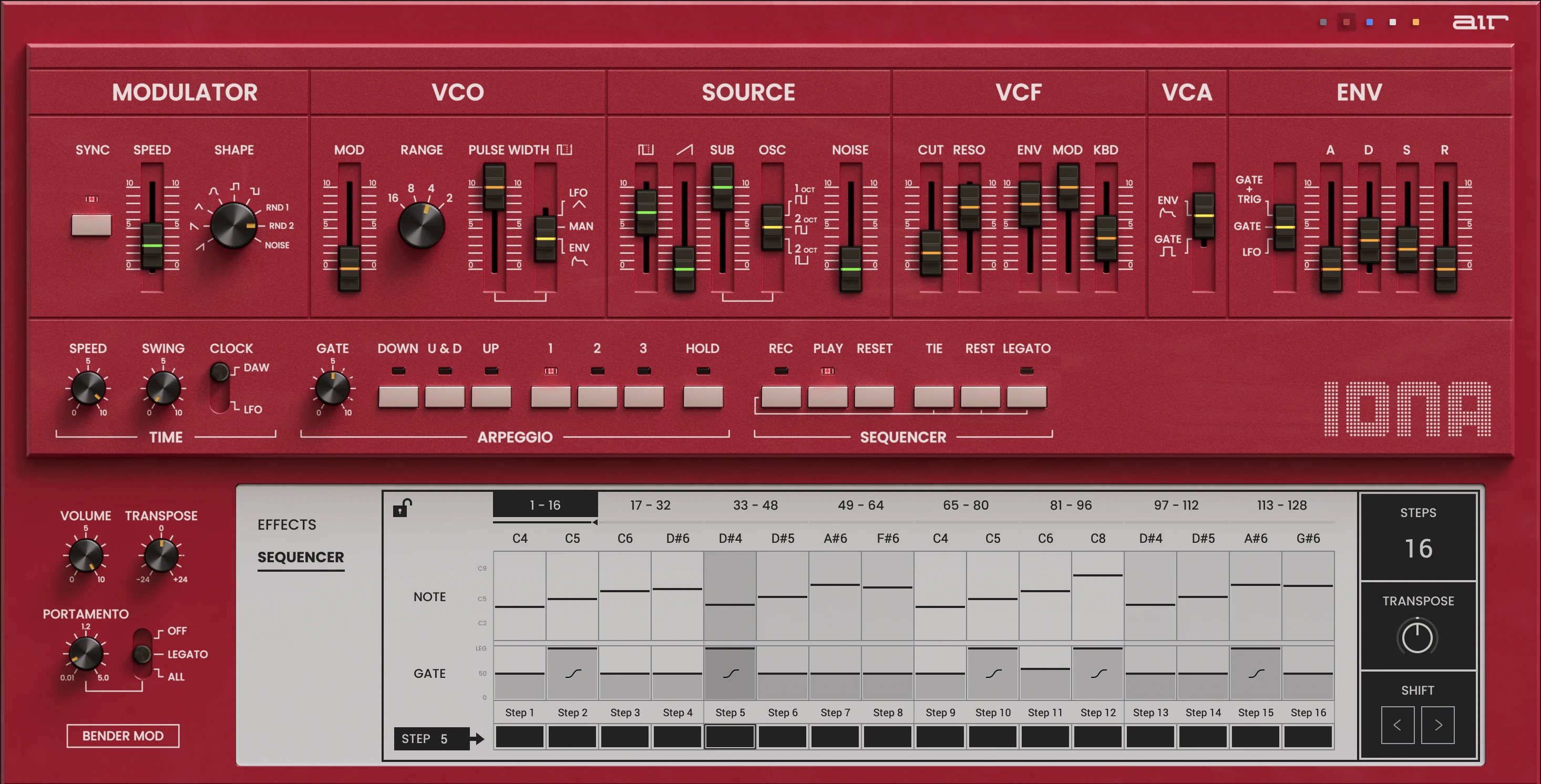 80年代单声道合成器 AIR Music Technology Iona v1.0.0.30
