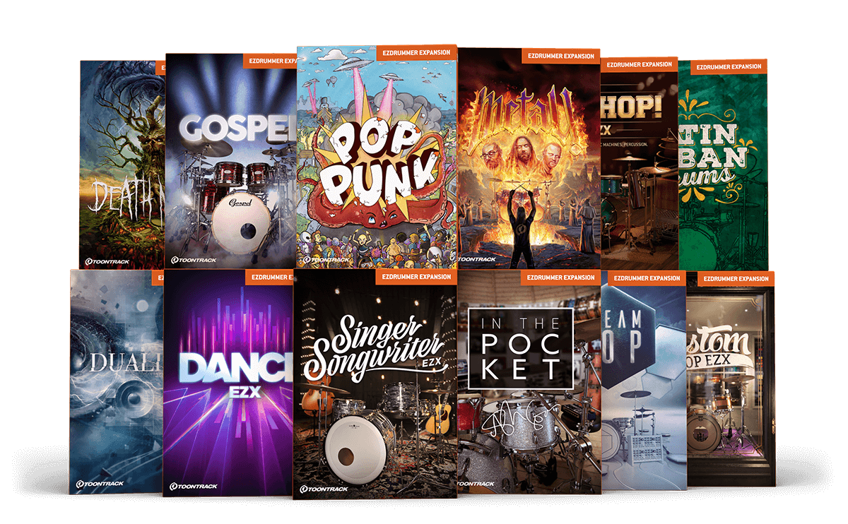 四套拓展鼓合集 Toontrack EZX SOUNDBANK Collection v2024.12 (包含Underground Metal Mania Heavy Rock EZX SOUNDBANK MIDI ONLY Alchemy of Pop EZX SOUNDBANK)