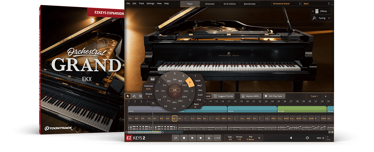 拓展钢琴音源 Toontrack Orchestral Grand EKX SOUNDBANK