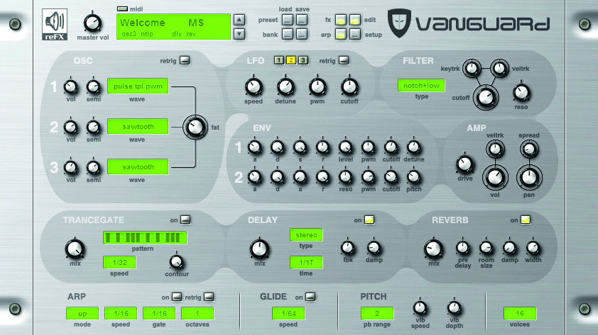 虚拟合成器 reFX Vanguard v2.0.13 CE Win