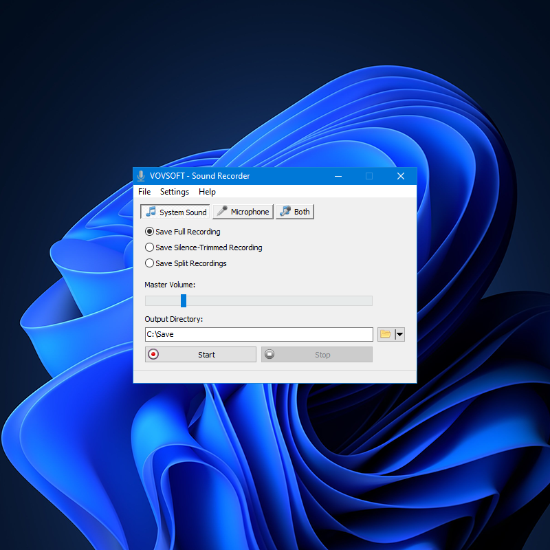 内录音频软件 VovSoft Sound Recorder v3.3.0 Win