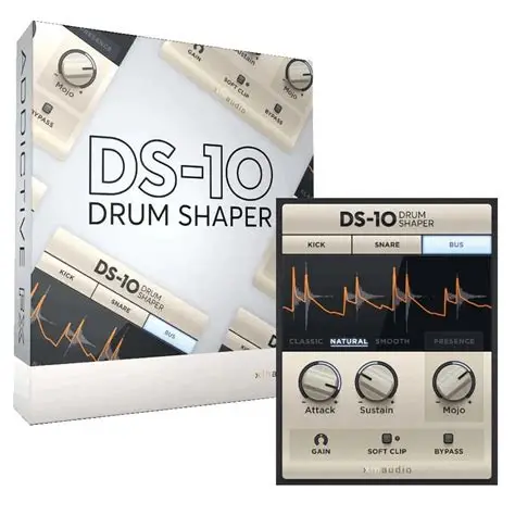 鼓瞬态整形效果器-XLN Audio DS-10 Drum Shaper v1.3.6.3 R2R Win