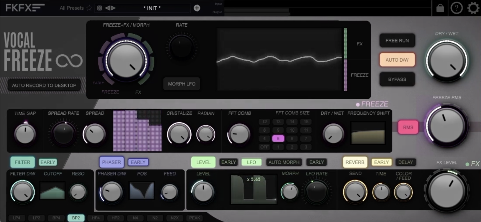 频谱冻结效果插件 FKFX Vocal Freeze v1.7.2