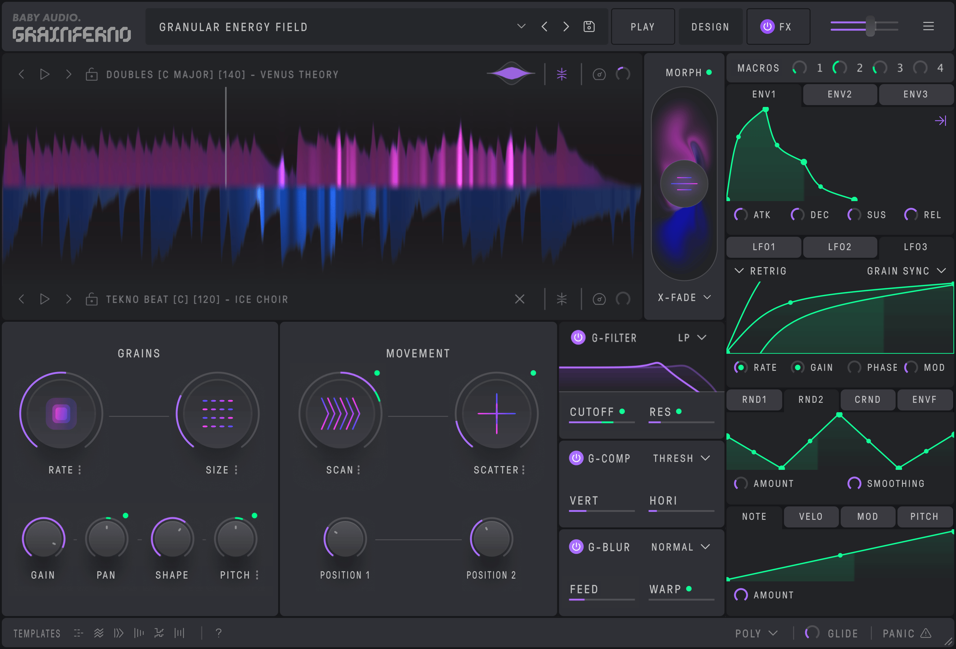 粒子合成器 BABY Audio Grainferno v1.0.0