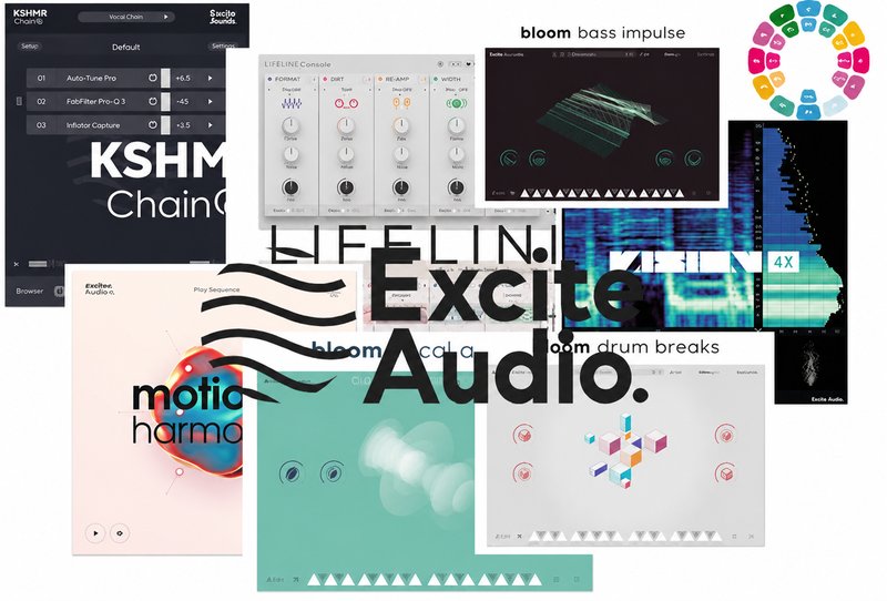 8个特色混音&乐器插件合集 Excite Audio Plugins Bundle v2024.4 R2R （VISION 4X Motion Harmonic Lifeline Expanse Lifeline Console KSHMR Chain Bloom Drum Breaks Vocal Aether Bass Impulse）
