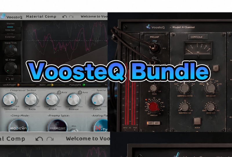 通道条和压缩套装 VoosteQ Material Comp & Model N Channel Bundle v2024.6 TCD Win (包括 Modern 60年代 FET Luxe VCA Studio Master OPTO TUBE)