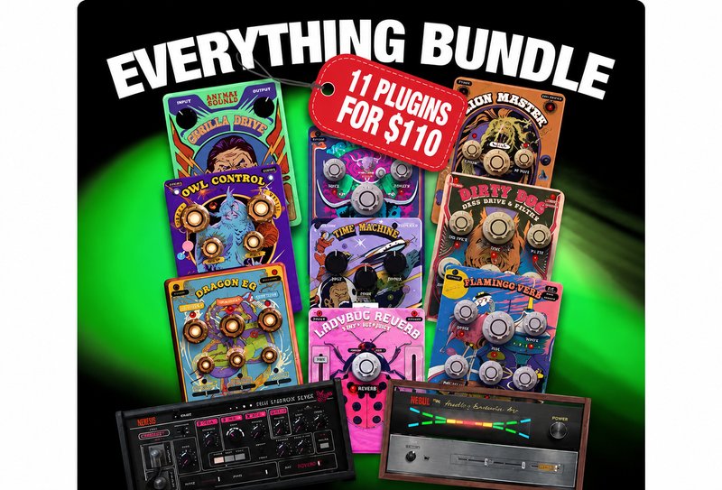 踏板效果器插件套装 Safari Pedals Everything Bundle v2024.12.08 R2R Win (包含Gorilla Drive Time Machine Yak Delay Flamingo Verb Lion Master Fox Echo Chorus Dirty Dog Reverb Owl Control Rhino Reverb Dragon Eq Ladybug Reverb Rabbit Tape Camel Strip Safari Pedals Hawk Phaser)