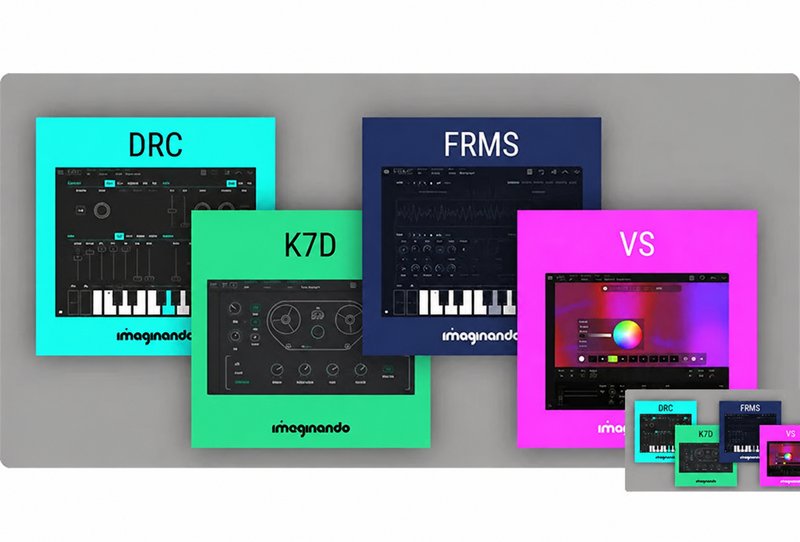 创意合成&效果插件合集 Imaginando Plugins +Presets Bundle v2025.3 R2R Win (包含Imaginando BAM DRC FRMS K7D Tv3 VS BAM House Flavours Techno Flavours Constellations Toolkit Electric Sheep Dreams DRC Factory Expansion DRC Iconic Sounds Vol 1 2 3 4 Sounds From Outer Space FRMS Antique Shop Glitches From The Heart Scratching The Surface 1 Sounds Of Bassoon Clarinet Foley 1 Guitar Saxophone Saxophone 2 Supremeja Music VS Retina Refill by Perplex On VS Textural Memories by Perplex On)