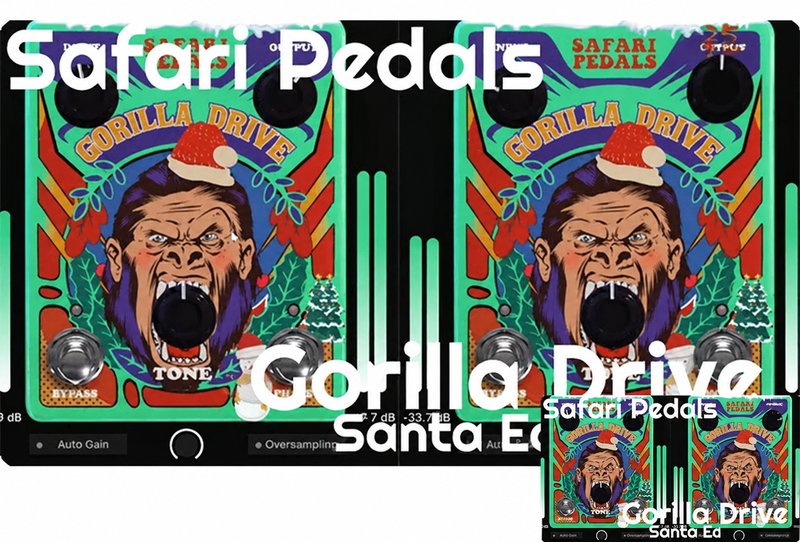 暖色模拟饱和插件 Safari Pedals Gorilla Drive Santa Edition v1.0.6