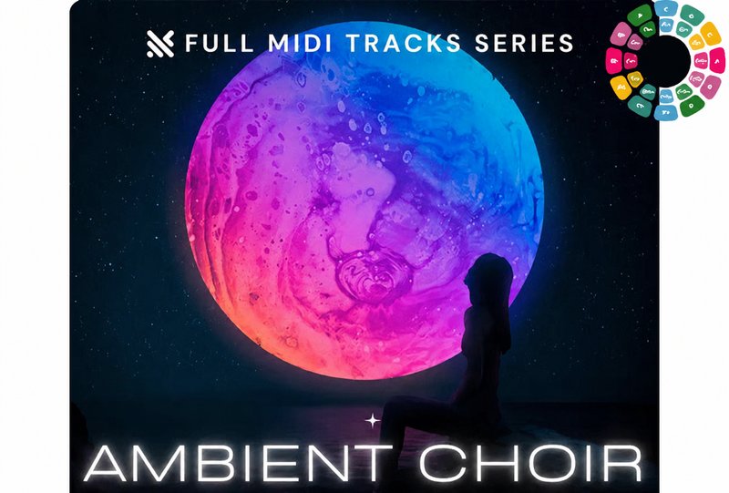 氛围合唱曲Midi文件 Equinox Sounds Full MIDI Tracks Series Ambient Choir Vol 1 MIDI