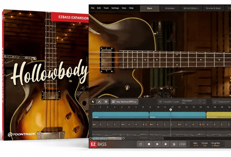 拓展贝斯音源 Toontrack Hollowbody EBX v1.0.0