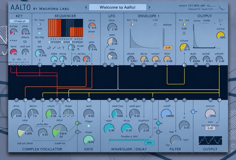 半模块化合成器 Madrona Labs Aalto v1.9.5 R2R