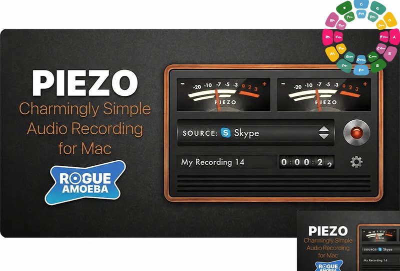 苹果简易内录软件 Rogue Amoeba Piezo v1.9.5 MacOS