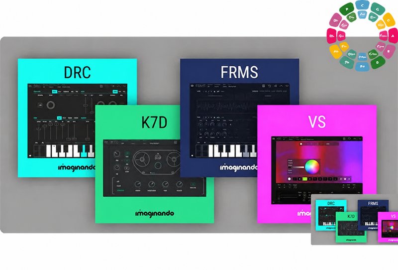 创意合成器&效果器合集 Imaginando Plugins Bundle v2025.01 MacOS-MORiA (包含BAM DLYM DRC FRMS K7D VS Tv3)