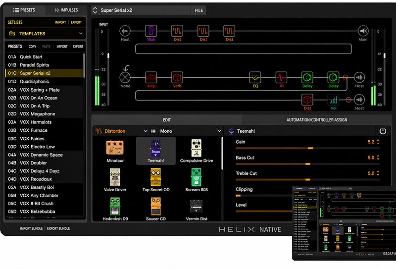 吉他效果器插件 Lin6e Hleix Ntaive v3.82 Win