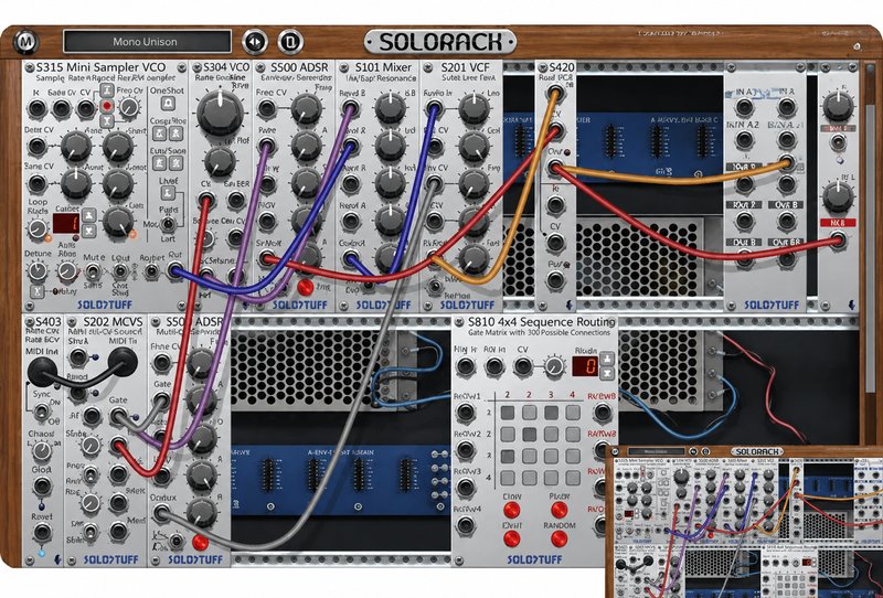 模块化合成器 SoloStuff SoloRack v2.2.2 R2R Win (Solo Stuff Solo Rack)