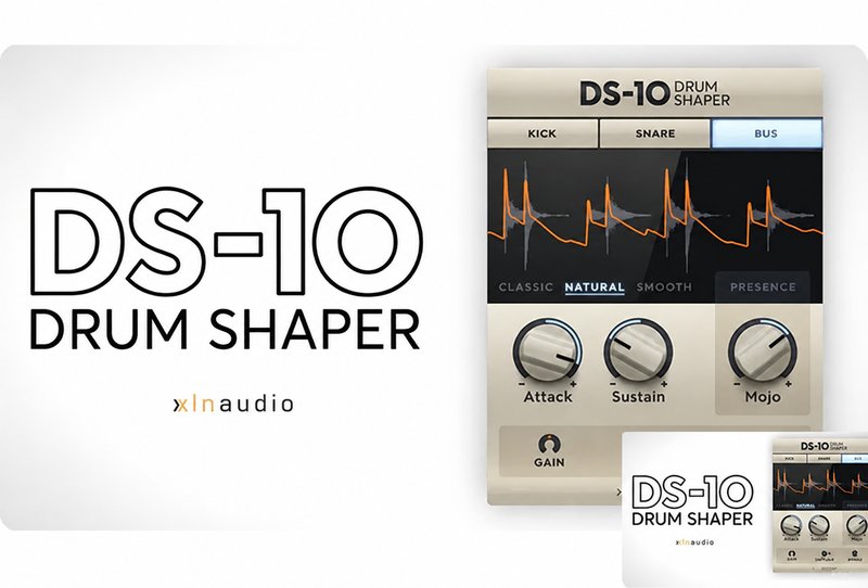 鼓式瞬态成型机 XLN Audio DS-10 Drum Shaper v1.2.5(DS10)
