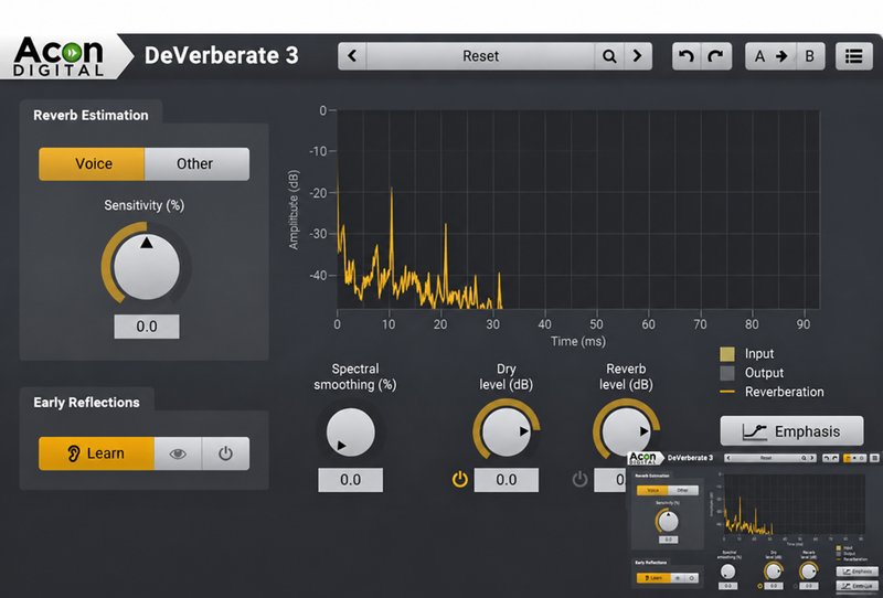 去混响插件 Acon Digital DeVerberate 3 v3.0.4 MacOS-MORiA