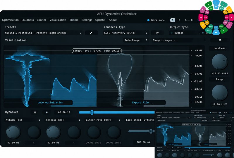 响度动态优化插件 APU Software APU Dynamics Optimizer v3.2.3 R2R