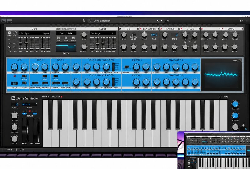 贝斯合成器音源 GForce Bass Station v1.0.0 R2R