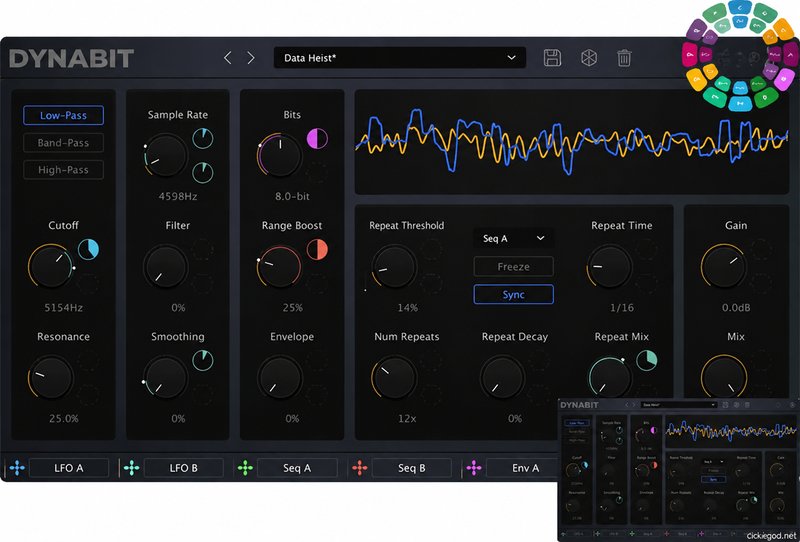 比特失真效果器 Caelum Audio DynaBit v1.0.0