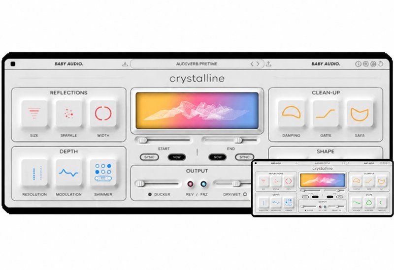 传奇数字混响插件 Baby Audio Crystalline v1.8 BUBBiX