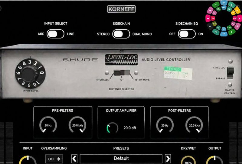 过载变压效果器 Korneff Audio Shure Level Loc v1.0.0 R2R Win