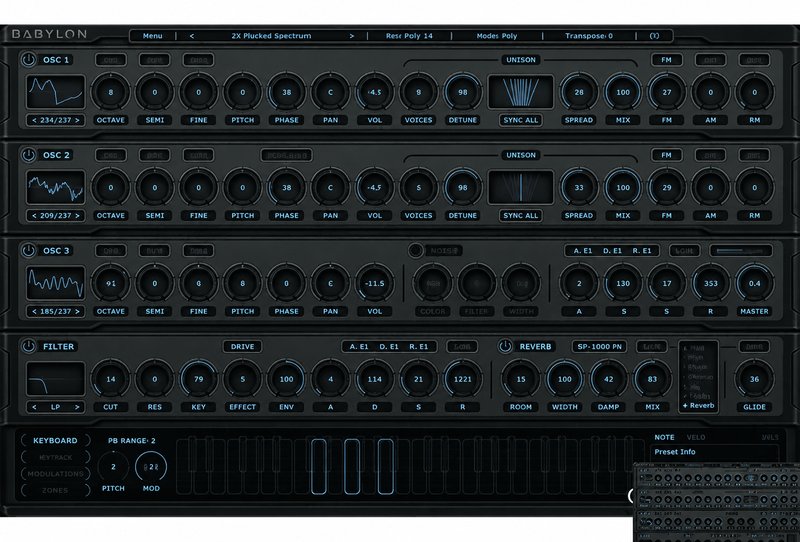 混合电子合成器 W.A. Production Babylon v2.2.0 BUBBiX Win （WA W A）