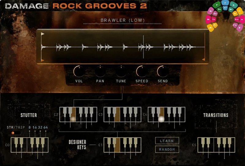 节奏鼓点Loops音源 Heavyocity Damage Rock Grooves 2