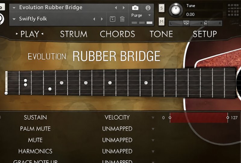 橡皮琴桥吉他 Orange Tree Samples Evolution Rubber Bridge v1.2.5