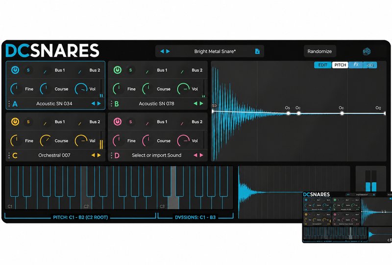 军鼓结构套件音源 Plugin Boutique DC Snares v1.2.0 Mac