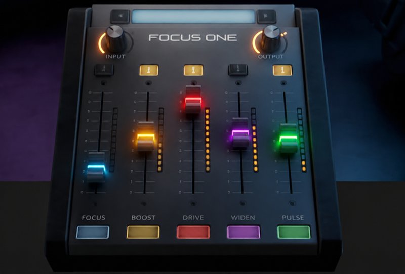 五种高级效果器 Sick Individuals Focus One v1.0.2 Win （包含 Focus 压缩 Boost 激励 Drive 过载 Widen 宽度 Pulse 颤音）