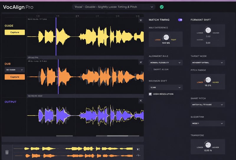 行业标准音频对齐插件 Synchro Arts VocAlign 6 Pro v6.1.29 R2R Win (SynchroArts Voc Align )
