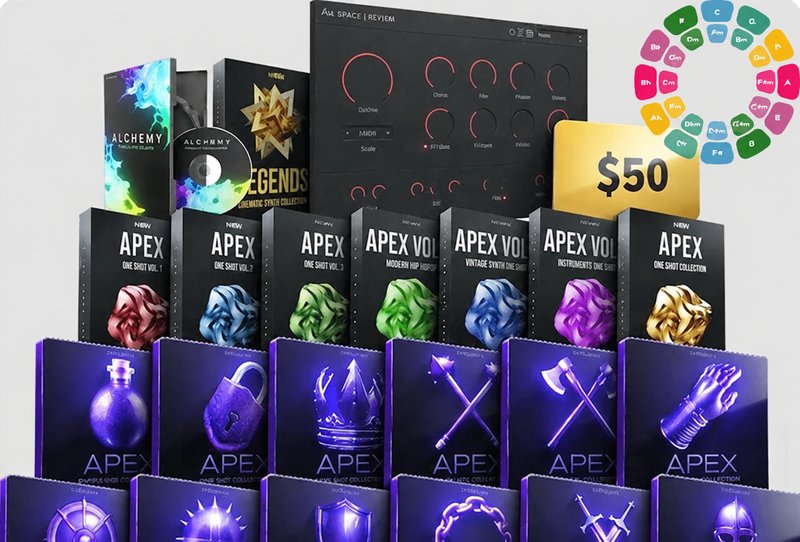 嘻哈电音综合采样 Cymatics APEX MIDI 2025 ULTIMATE EDITION WAV MIDI